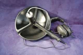 Vtg Bionic Ear Booster Amplified Parabolic Dish Microphone