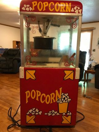 Unique Antique Vintage Manley Popcorn Machine - One Of A Kind