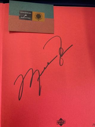 Michael Jordan autographed Rare Air Book authenticated Upper Deck Bulls Greatest 4