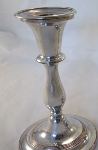 A Good Small Old Sheffield Plate Candlesticks c1800 7