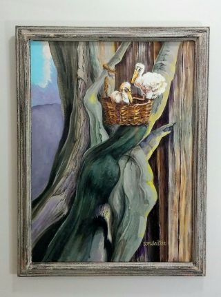 Vintage Painting By Florida Artist Ron Seitler 