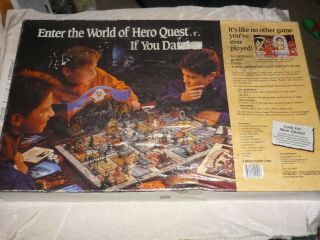 Vintage 1990 Milton Bradley Games Workshop HEROQUEST Boardgame 100 COMPLETE 4