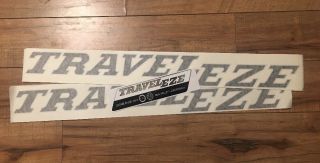 Traveleze Decal Chrome & Black Travel Trailer Vintage 28 " Long Sun Valley Set - 3