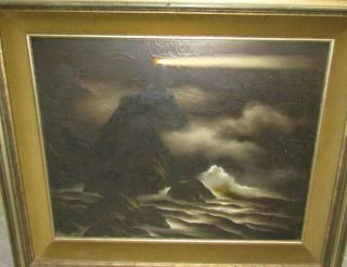 Vintage Signed Robert Bloeser Oil Painting On Canvas Framed