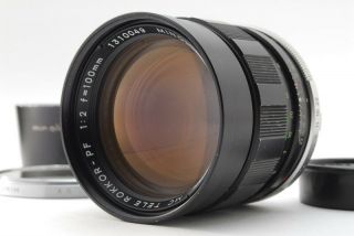" Rare  Exc,  " Minolta Mc Tele Rokkor - Pf 100mm F/2 Lens From Japan B973