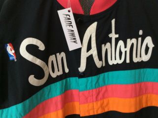 Vintage San Antonio Spurs Champion NBA Warm Up Jacket.  Rare 5
