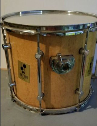 Vintage Sonor 3000 Force 14 " X 14 " Maple Shell High Gloss Floor Tom