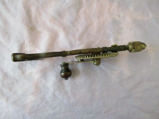 VINTAGE STANLEY NO 610 PISTOL GRIP HAND DRILL WITH SWEETHART LOGO & 1915 PAT DAT 8