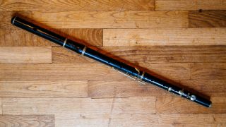 Antique Laubé French Simple System 5 Keys Wooden Flute Irish C.  1890