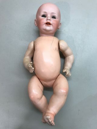 Antique Jdk Kestner German Bisque Head Baby Doll 247 Repaired 16”