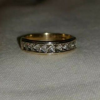 Fully Hallmarked 9ct Solid Gold And Diamond Ring 375 Gold 2.  30 Grams Scrap?