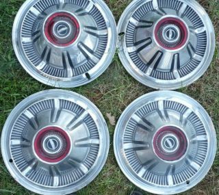 Vintage 66 67 68 Ford Pickup Truck Bronco Center Caps Hubcaps Wheel Covers