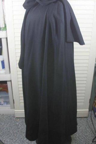 Wool Cape Elegant Fashions Ny Vtg 100 Merino Wool Black Lined Womens Large