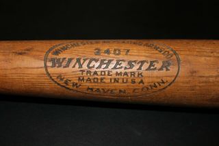 1920s Winchester 33 1/2 " Professional Oil Finish Vintage Baseball Bat