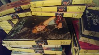 Near Complete 55 Vintage Nancy Drew set Mystery books Matte covers 3