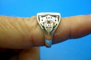 RARE 1936 TEXAS CENTENNIAL STERLING SILVER RING - - UNISEX - - SIZE 7.  5 - - EXC 2