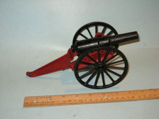 Antique Late 19th Century Cast Iron Model Toy Black Powder Signal Cannon