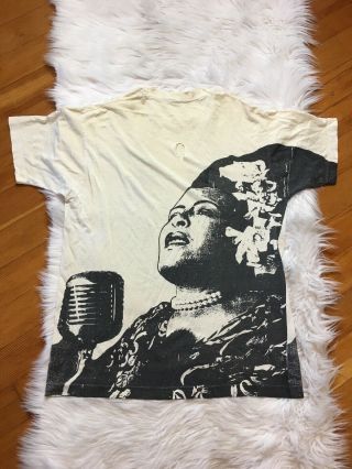 Billie Holiday Vintage T Shirt Sz XL Double Sided Single Stitch Big Graphic 2