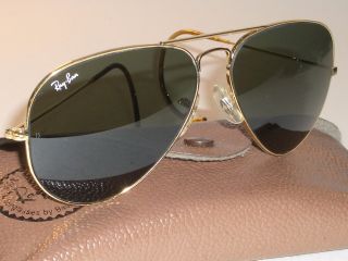 1980 ' s 58MM VINTAGE BAUSCH & LOMB RAY BAN GP G15 CABLE - WRAPS AVIATOR SUNGLASSES 2
