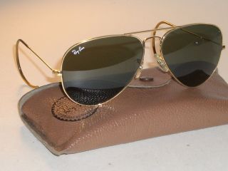 1980 ' s 58MM VINTAGE BAUSCH & LOMB RAY BAN GP G15 CABLE - WRAPS AVIATOR SUNGLASSES 4