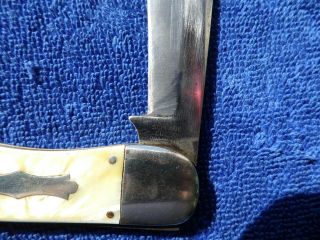 Vintage Schrade Cut Co Pocket Knife Folding Hunter Pearl Old Knife 4