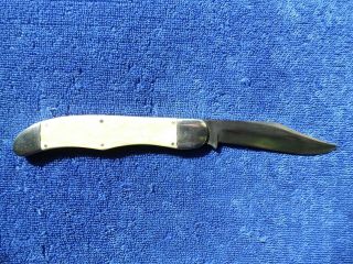 Vintage Schrade Cut Co Pocket Knife Folding Hunter Pearl Old Knife 6