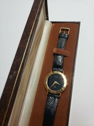 Authentic Vintage Gucci Mens Wrist Watch With Case Model 13 3000m283