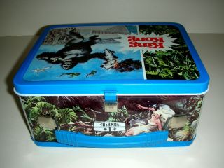 KING KONG Vintage Metal LUNCHBOX w/Thermos 1977 - Not JOE SOUCY 7