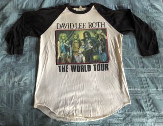 Vintage 80’s Van Halen David Lee Roth Eat Em And Smile Tour Shirt (size Xl)