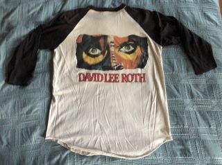 VINTAGE 80’s VAN HALEN DAVID LEE ROTH EAT EM AND SMILE TOUR SHIRT (SIZE XL) 2