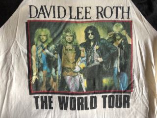 VINTAGE 80’s VAN HALEN DAVID LEE ROTH EAT EM AND SMILE TOUR SHIRT (SIZE XL) 3