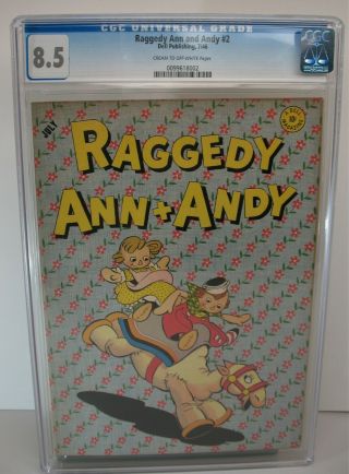 Vtg Dell Raggedy Ann And Andy Comics 2 07/1946 Cgc 8.  5 Vf,  0099618002
