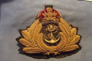 Ww Ii/pre Ww Ii Officers Cap Badge To The Royal Canadian Navy