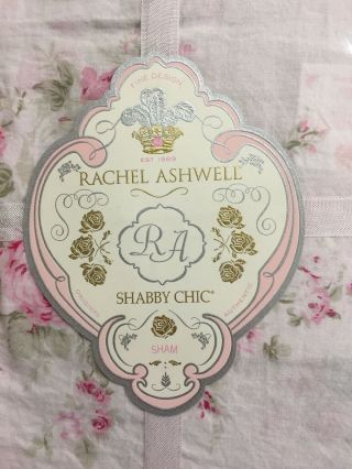 Vintage Rachel Ashwell Shabby Chic Sham Rosablossom Pink Pair 2