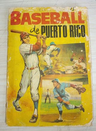 Baseball De Puerto Rico,  Álbum Vintage.  Estampó José Palillo Está Firmada.