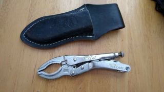 Vintage Vise Grip Schrade Toolbox Multi Tool W Leather Sheath Rare Dewitt Ne Usa