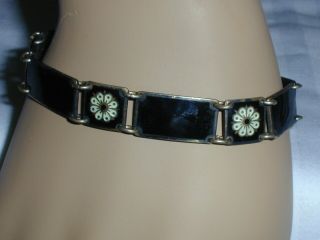 RARE DAVID ANDERSEN NORWAY STERLING ENAMEL LINK BRACELET 4