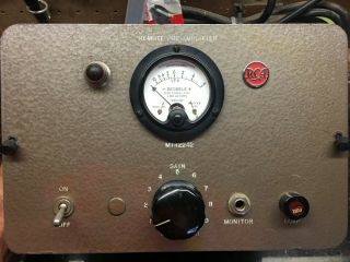 Vintage Rca Tube Microphone Preamplifier Model Mi - 12242