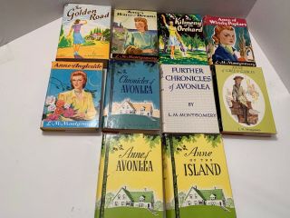 10 Vintage Anne Books By L.  M.  Montgomery From The 60 