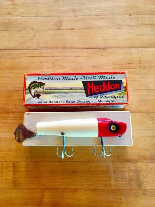 Heddon Of Dowagiac Husky Flaptail Rare Vintage Musky Fishing Lure 