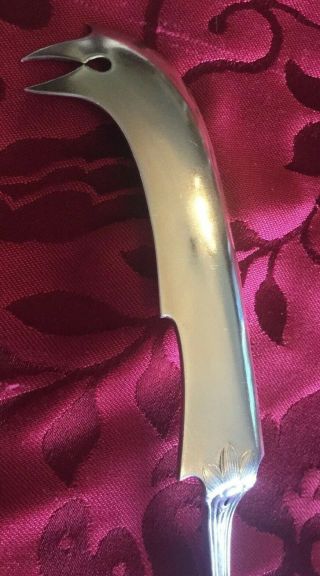 RARE TIFFANY & CO STG SILVER JAPANESE SOLID SERVING CHEESE KNIFE 2 PICK AUDUBON 4