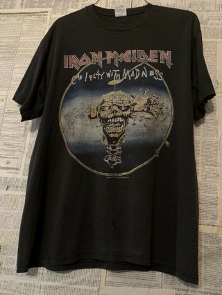 Vtg 80s Iron Maiden Rock Band T - Shirt