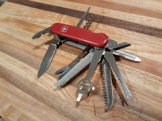 Vintage Wenger " Colonel/oberst " Swiss Army Knife,  Pre 1975,  Rare Split Nail File