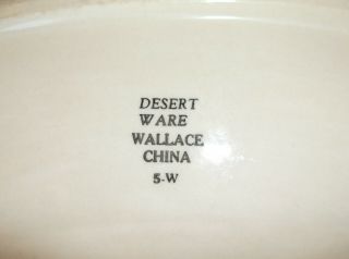 Vintage 1947 Wallace China Restaurant Ware Desert Aztec 15 