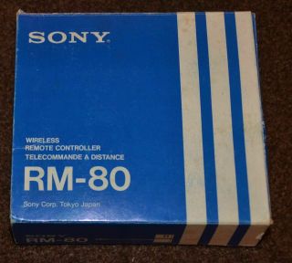 Sony Rm - 80 Wireless Remote Controller Control Vintage Rm80 Rm 80