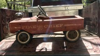Vintage Fire Chief Pedal Car 503 Amf