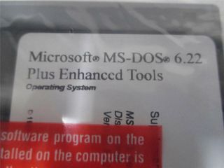 Microsoft MS - DOS 6.  22 Full Version - W/ FAST VINTAGE 3