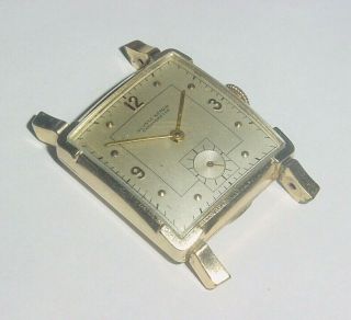 Vintage C.  1951 Ulysse Nardin Chronometer Watch 10k Gf 17j 17 Jewel Parts Repair