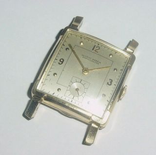 Vintage c.  1951 Ulysse Nardin Chronometer Watch 10K GF 17j 17 Jewel PARTS REPAIR 2