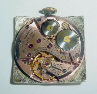 Vintage c.  1951 Ulysse Nardin Chronometer Watch 10K GF 17j 17 Jewel PARTS REPAIR 3